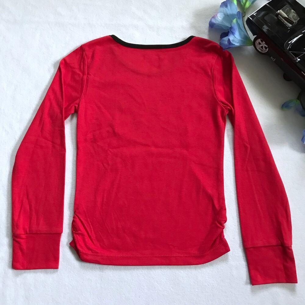Disney NWOT Minnie Mouse Long Sleeves Red Shirt Girls 7/8 - Picture 5 of 8